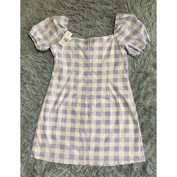 Gingham Tie Front A-Line Dress - Picture 5 of 6